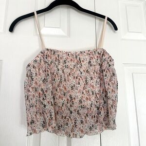 SHEIN Cropped Floral Cami Top - S